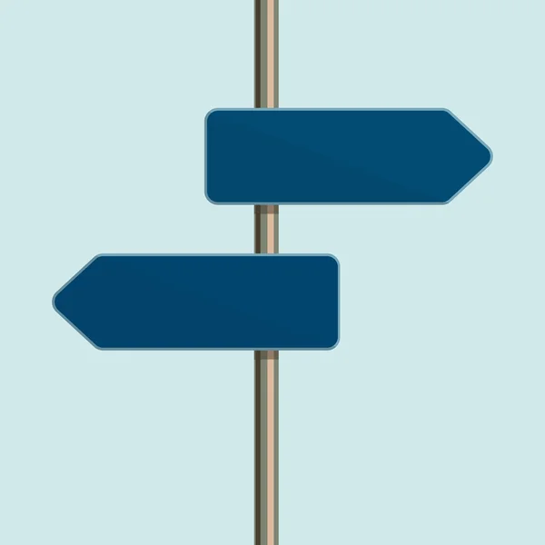 Ícone de design plano de seta direcional sinal de estrada . — Vetor de Stock