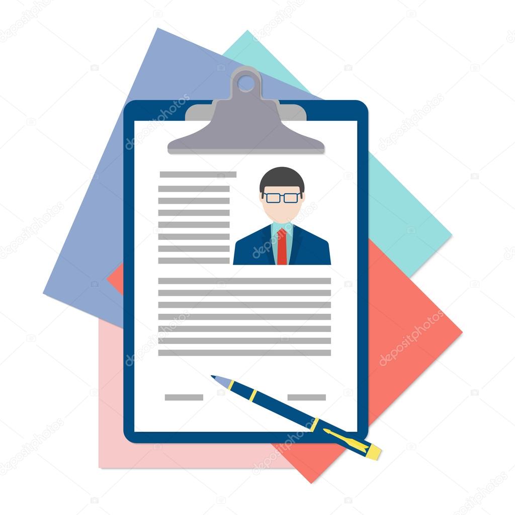 Flat design vector concept for human resource