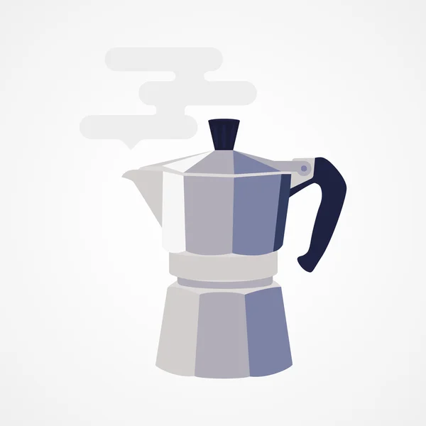 Flat design icon coffee maker. — Stock Vector