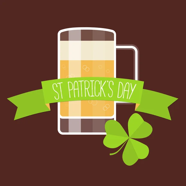 Happy St Patricks Day karta — Stockový vektor