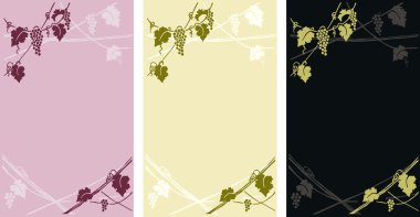 Vektör - üzüm etiket, arka plan