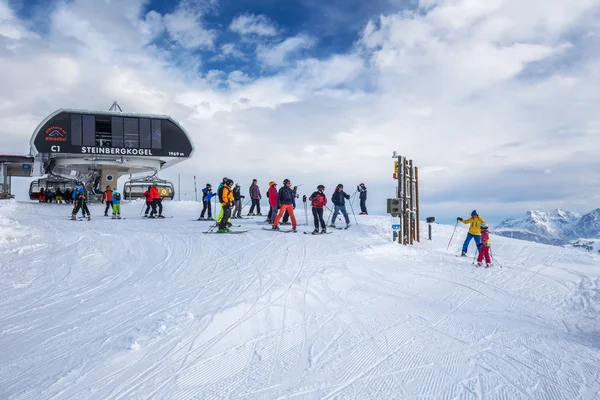 Kitzbuehel Kayak Kayak kayakçı — Stok fotoğraf