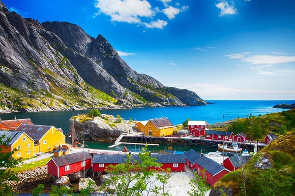 Village de pêcheurs dans le Nusfjord — Photo