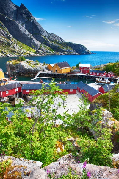 Fischerdorf im Nusfjord — Stockfoto