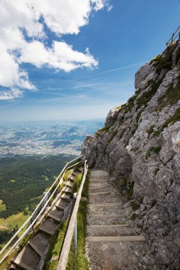 İsviçre Alpleri Mt. Pilatus üzerinden görünümünü