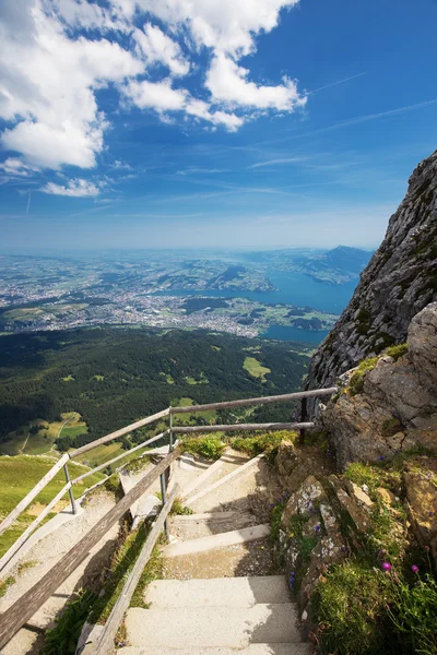 A svájci Alpokban, a Mt. Pilatus megtekintése — Stock Fotó