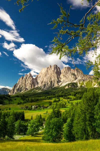 Nádherné údolí s hory Cristallo — Stock fotografie
