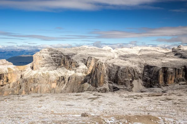 Majestuosa vista desde la parte superior de Sass Pordoi — Foto de Stock