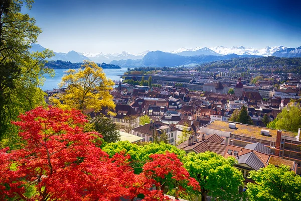 Historic city center of Lucerne — Stock Photo, Image