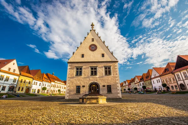 Stad centrum van Bardejov — Stockfoto