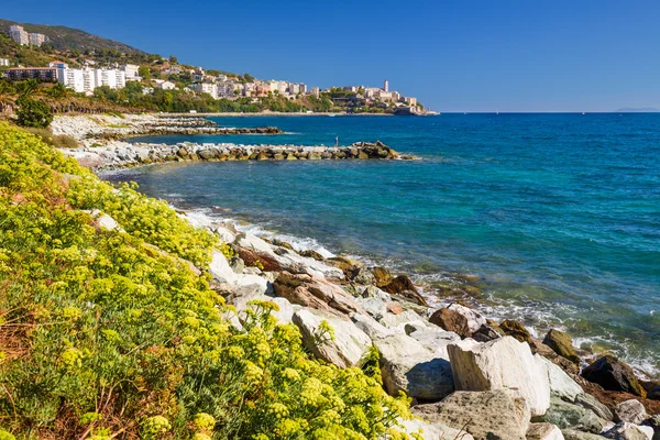 Prachtige kust in Bastia — Stockfoto