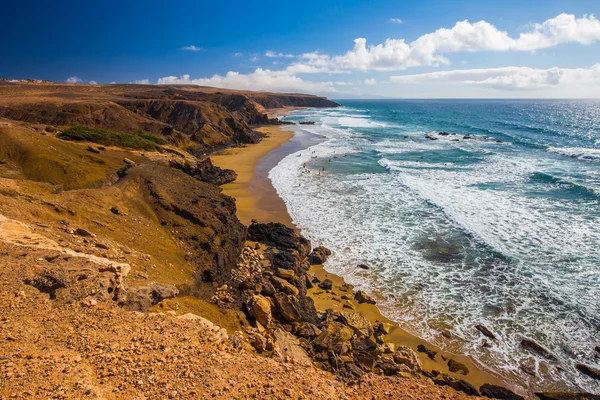 La Pared beach med berg — Stockfoto