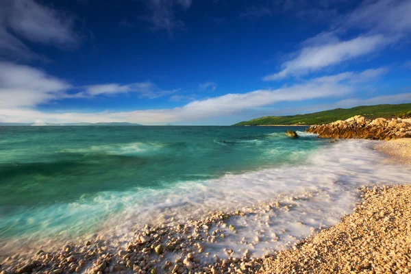 Paisajes de playa en Croacia, Istria, Europa —  Fotos de Stock