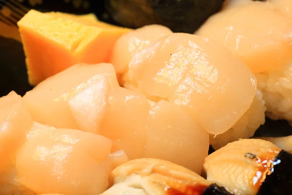 Ιαπωνικό σούσι πραγματική τροφίμων στην Ιαπωνία — Φωτογραφία Αρχείου