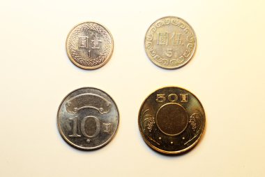 Tayvan Doları (beyaz arka plan sikkeleri)