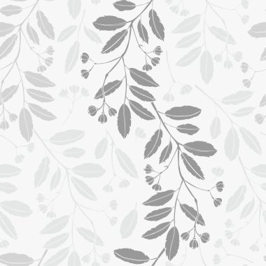 Dalları ile Dikişsiz tek renkli desen