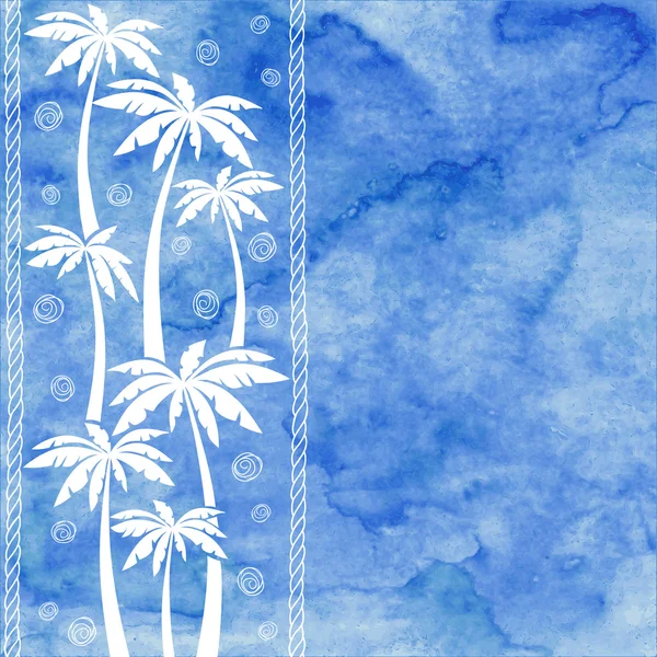 Mönster med palmer — Stock vektor