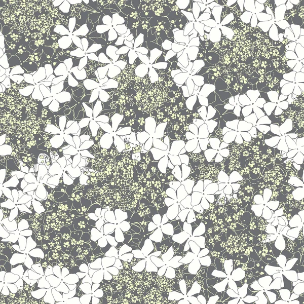 Patroon met abstracte bloemen. — Stockvector