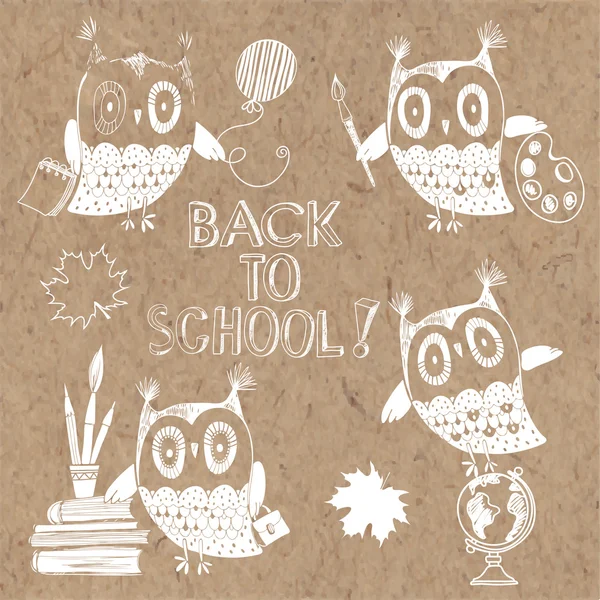 Back to School doodles — Stock Vector