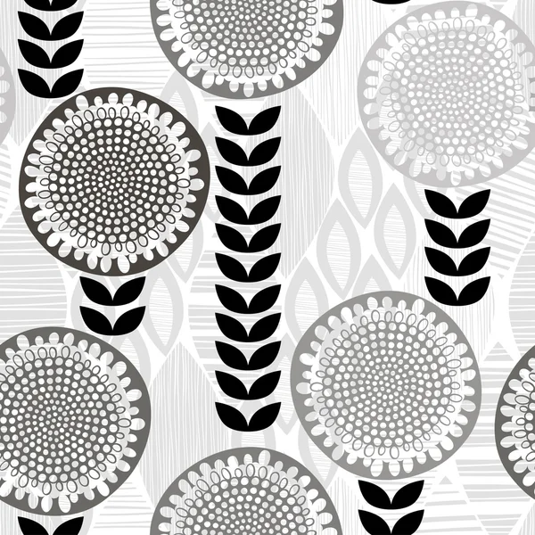 Abstract flowers pattern — Stock Vector