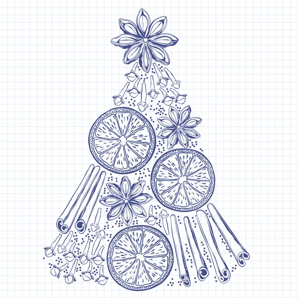 Décorations de Noël — Image vectorielle