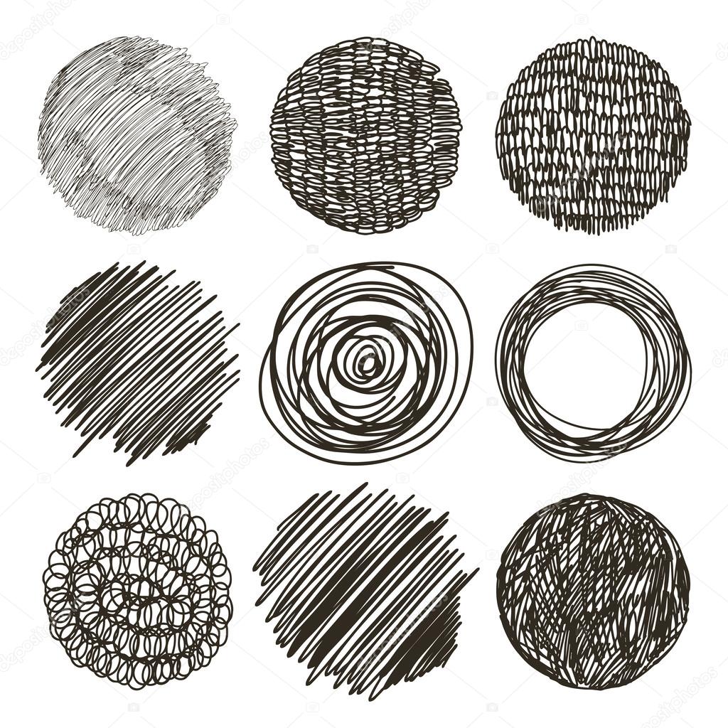 Sketch, set of textures