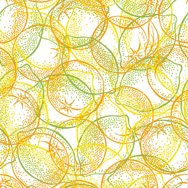 Seamless pattern with citrus fruits — Stock Vector