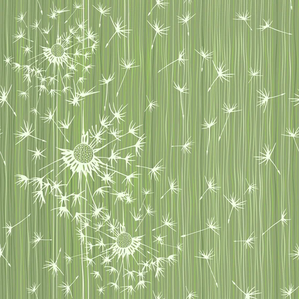 蒲公英花的模式 — 图库矢量图片