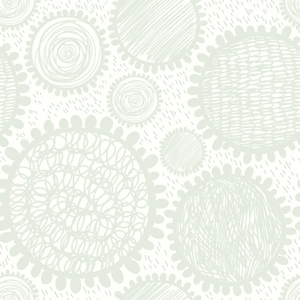 Modèle avec des fleurs stylisées — Image vectorielle