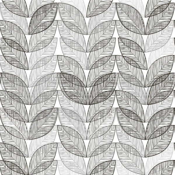 Patrón de hojas abstractas . — Archivo Imágenes Vectoriales