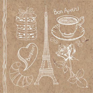 Fransa Doodles sembolleri