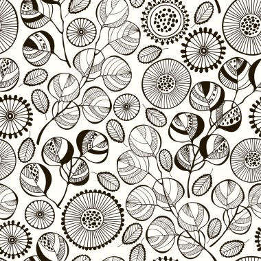 Şube ve çiçek deseni