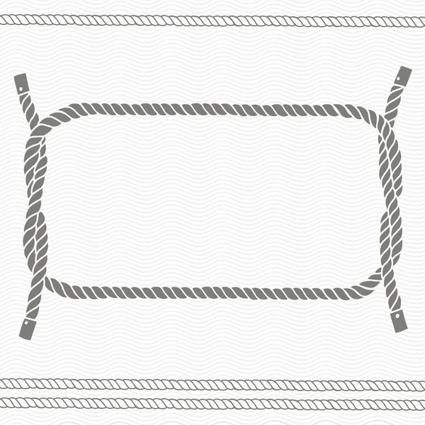 Tarjeta con marco y cuerdas . — Archivo Imágenes Vectoriales