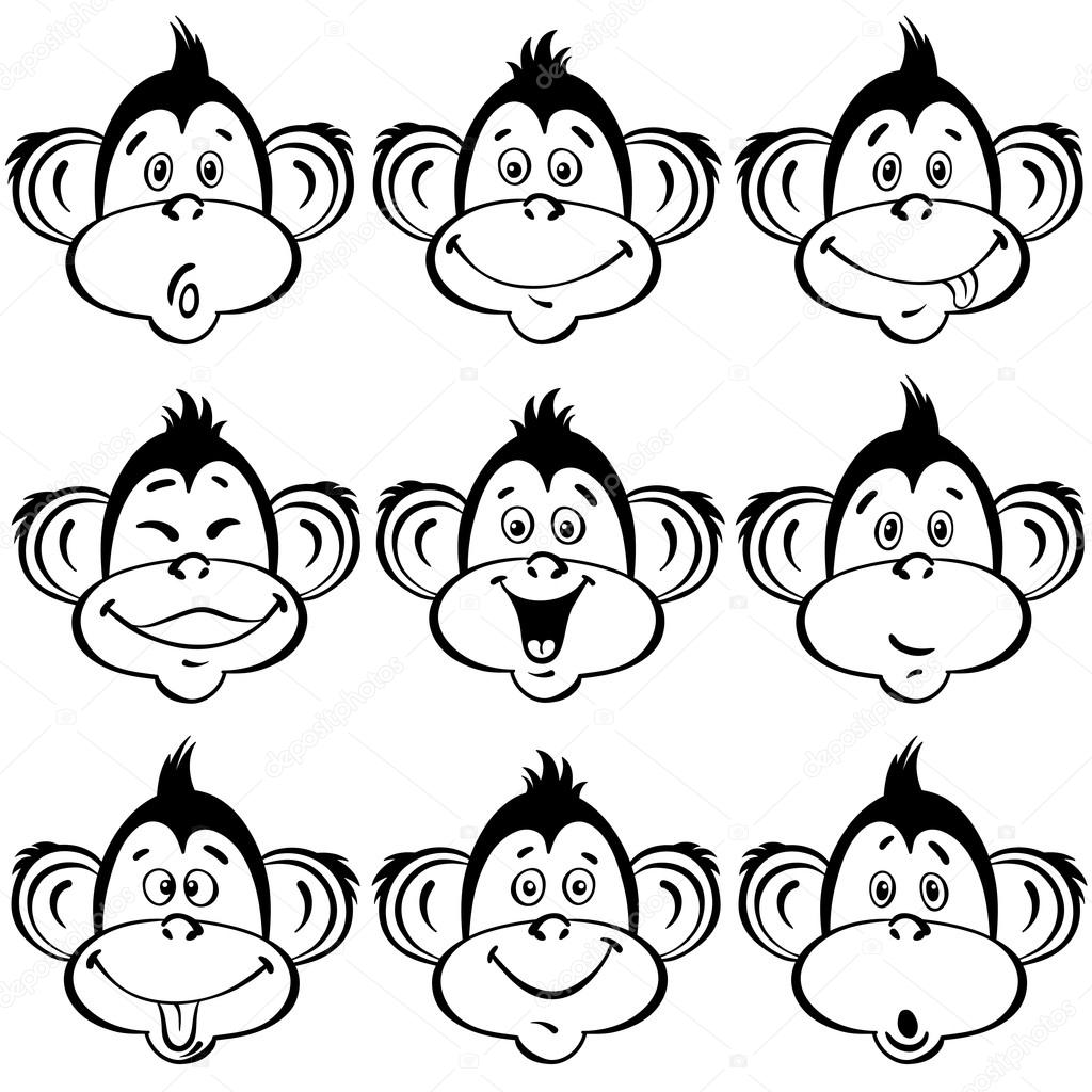 Rare apefjes stockvektor © maritime_m #79637388, image size:1024x1024