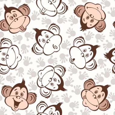 maymun kahverengi yüzler