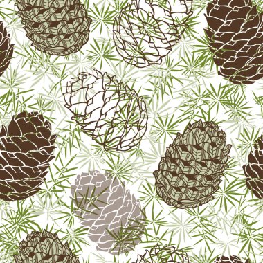 çam kozalakları desen