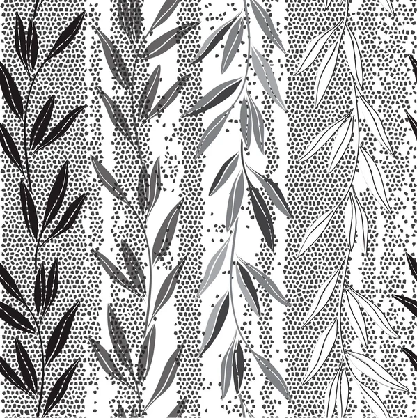 Abstracto ramas monocromáticas — Archivo Imágenes Vectoriales
