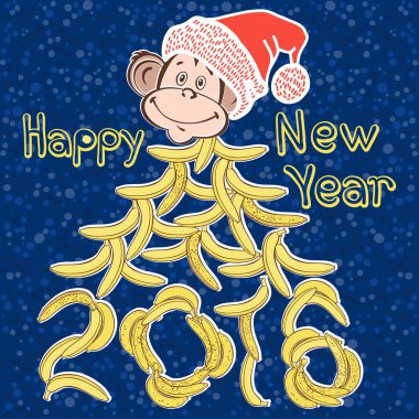 2016 yeni yıl kartı