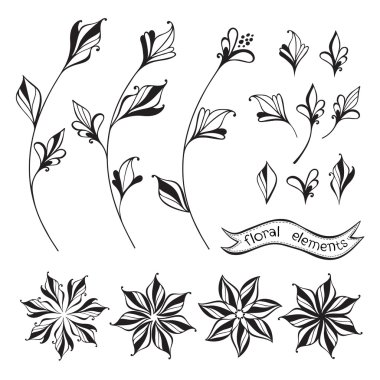 set bahar çiçekleri