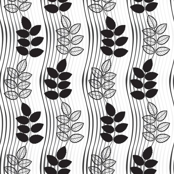 Abstracto dibujado a mano flores patrón — Archivo Imágenes Vectoriales
