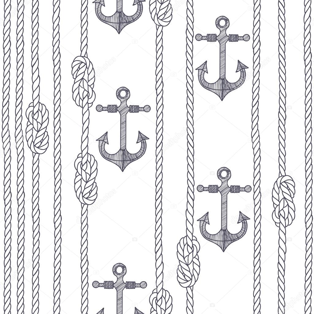 ropes with knots and anchors