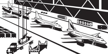 Aviation industry plant clipart