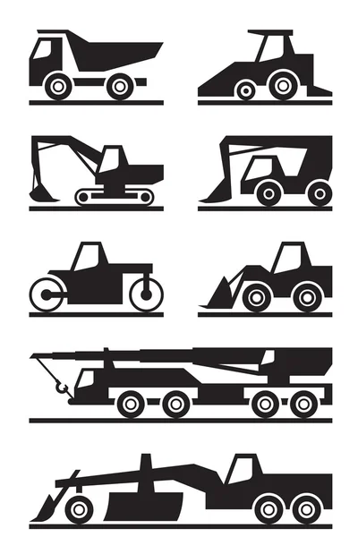 Machines de construction routière — Image vectorielle
