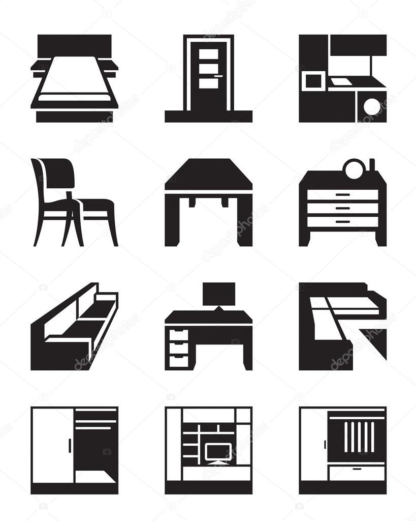 Various types of furniture
