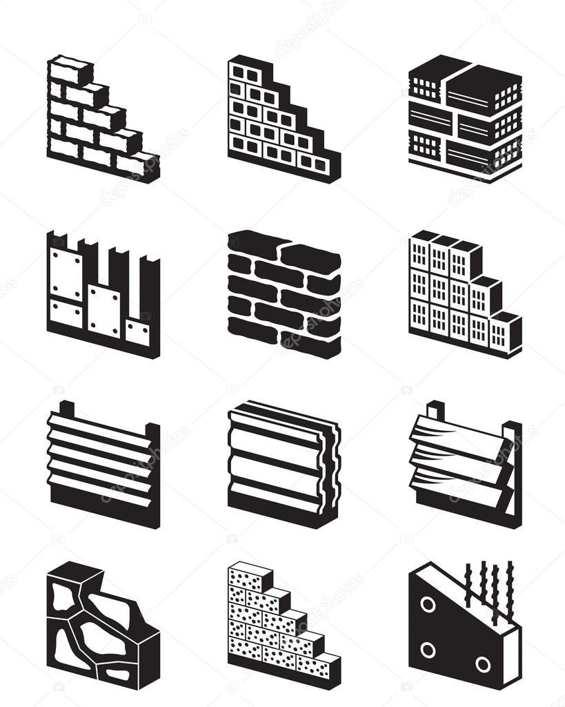 Construction materials for walls