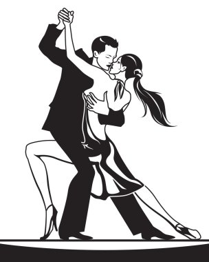 balo salonu dans dansçı çifti