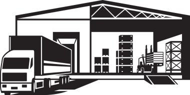 Malların ambar kamyon yüklendi