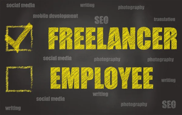 Freelancer o empleado —  Fotos de Stock