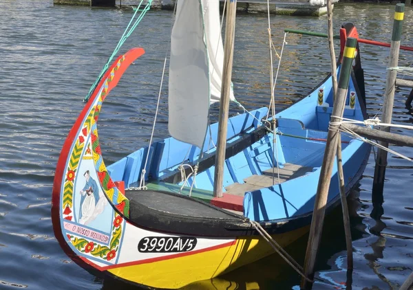 Rabelo 船在杜罗河 — 图库照片
