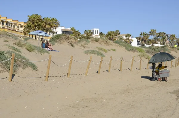 Een rustige dag in het strand — Stockfoto